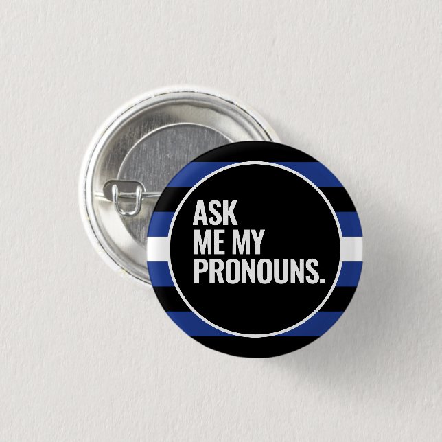 Leather Pride Button (Front & Back)