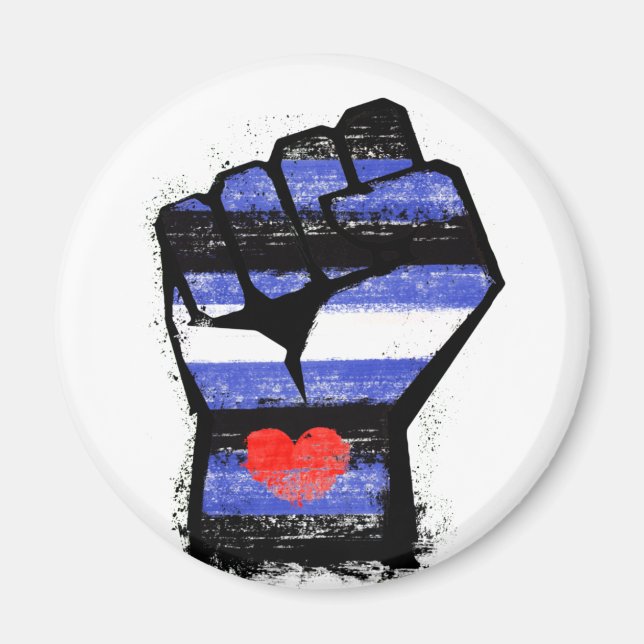 Leather Pride Fist Magnet (Front)