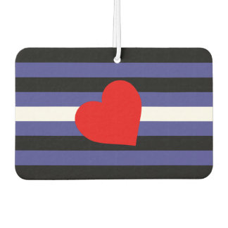 Leather Pride Flag and Heart Air Freshener