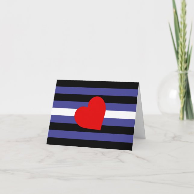Leather Pride Flag and Heart Announcement (Front)