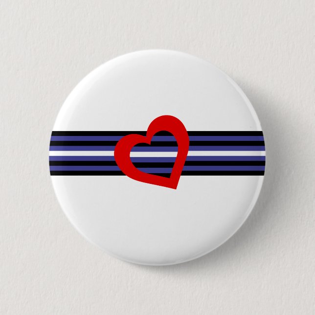 Leather Pride Flag Button (Front)