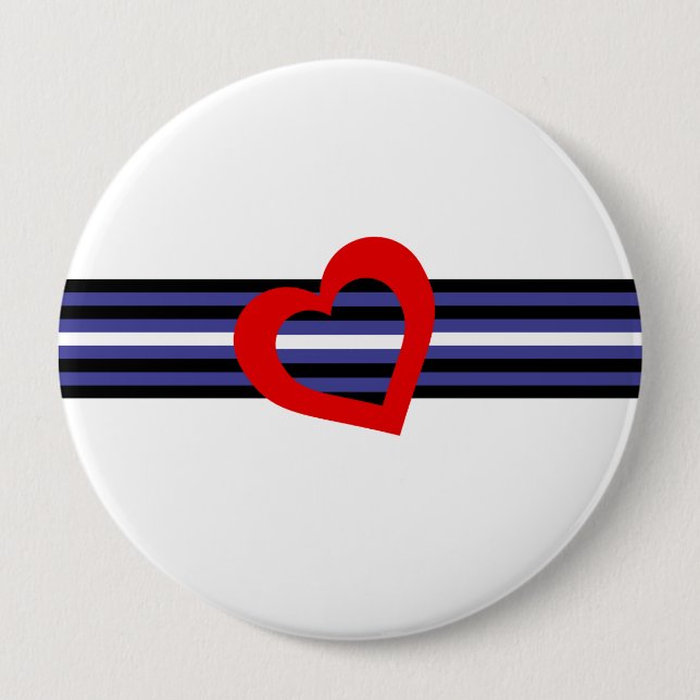 Leather Pride Flag Button (Front)