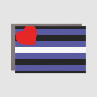 Leather Pride Flag Car Magnet