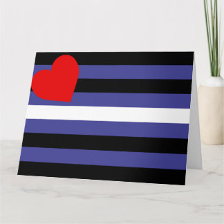 Leather Pride Flag Card