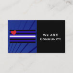 Leather Pride Flag Community Card at Zazzle