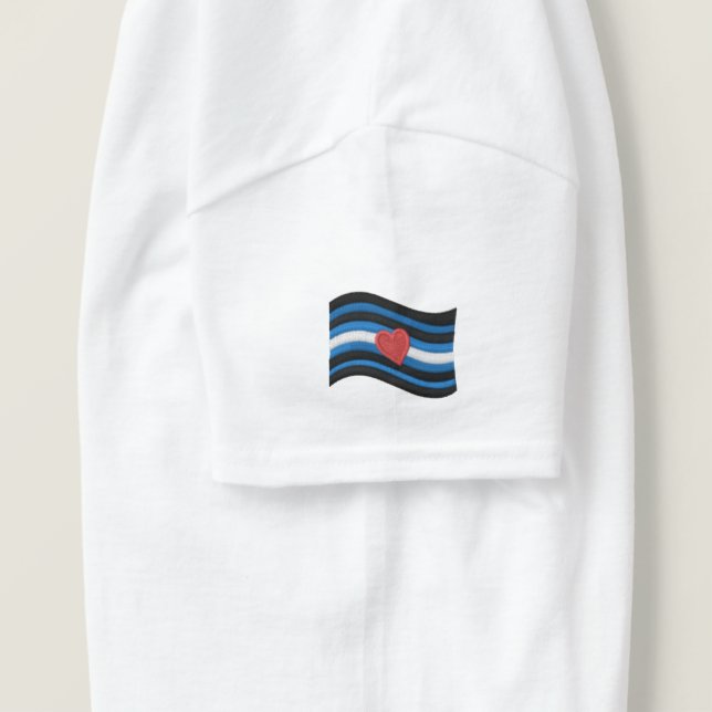 Leather Pride Flag Embroidered Shirt (Design Right)