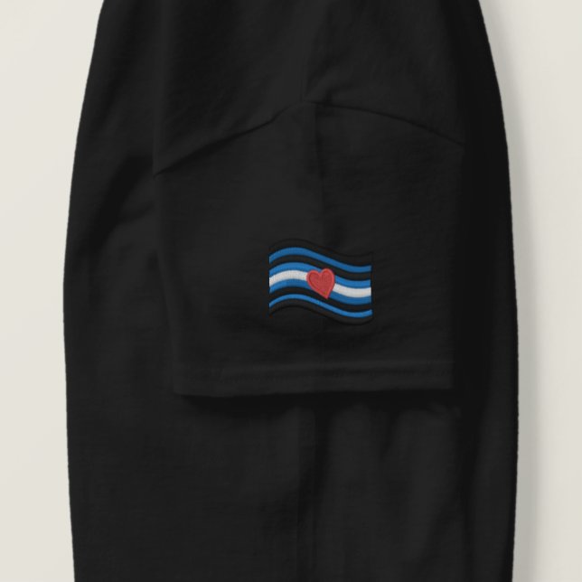 Leather Pride Flag Embroidered Shirt (Design Right)