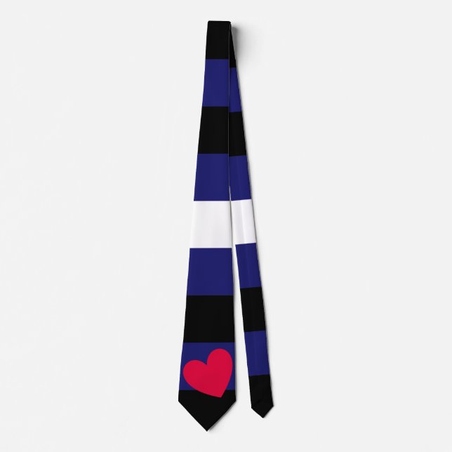 Leather Pride Flag  Neck Tie (Front)