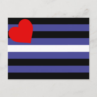 Leather Pride Flag Postcard