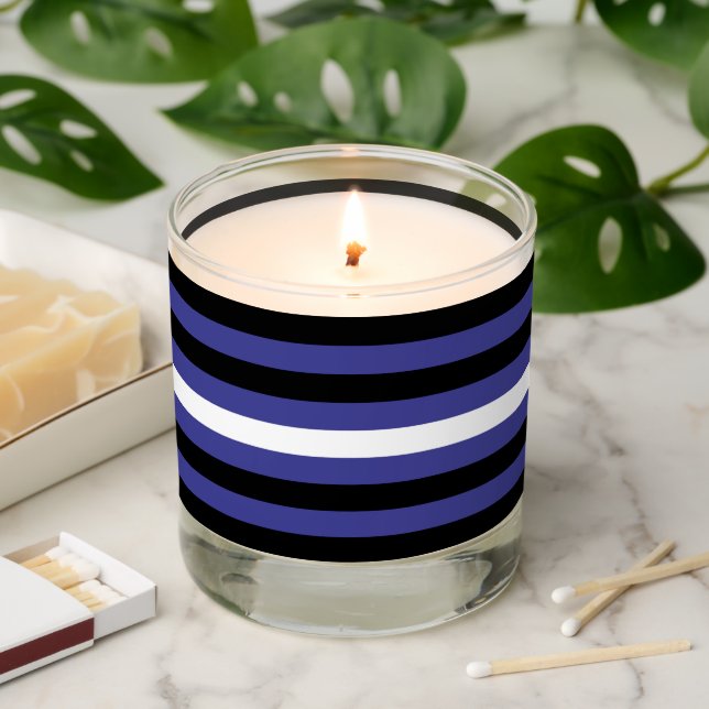 Leather Pride Flag Scented Candle (Lit)