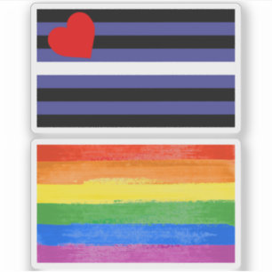 Leather Pride Flag Sticker