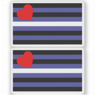 Leather Pride Flag Sticker
