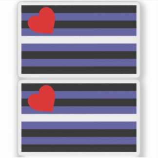 Leather Pride Flag Sticker