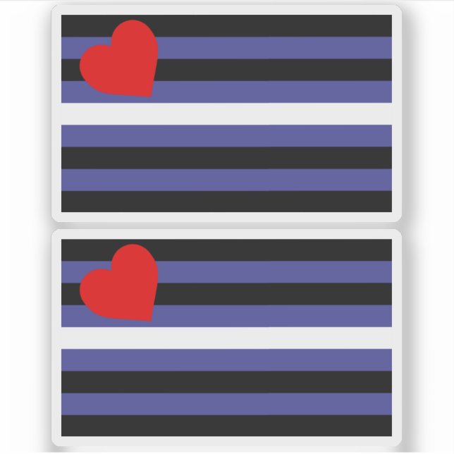 Leather Pride Flag Sticker (Front)