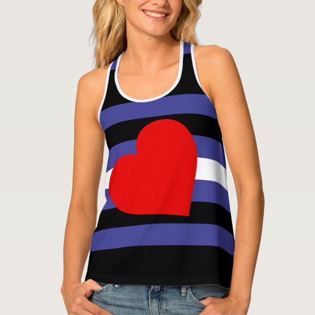 Leather Pride Flag Tank Top (Front)
