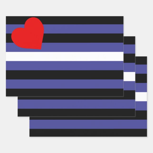 Leather Pride Flag Wrapping Paper Sheets (Set)