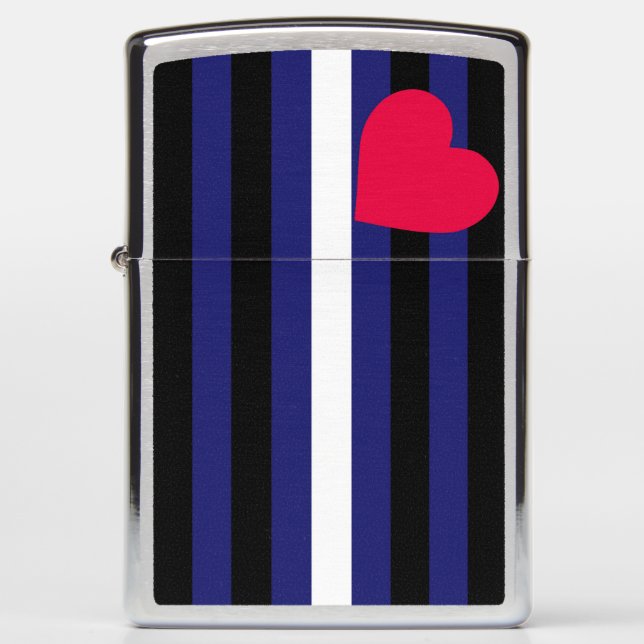 Leather Pride Flag Zippo Lighter (Front)
