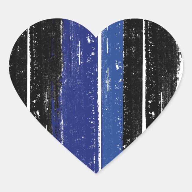 LEATHER PRIDE INK BAR HEART STICKER (Front)