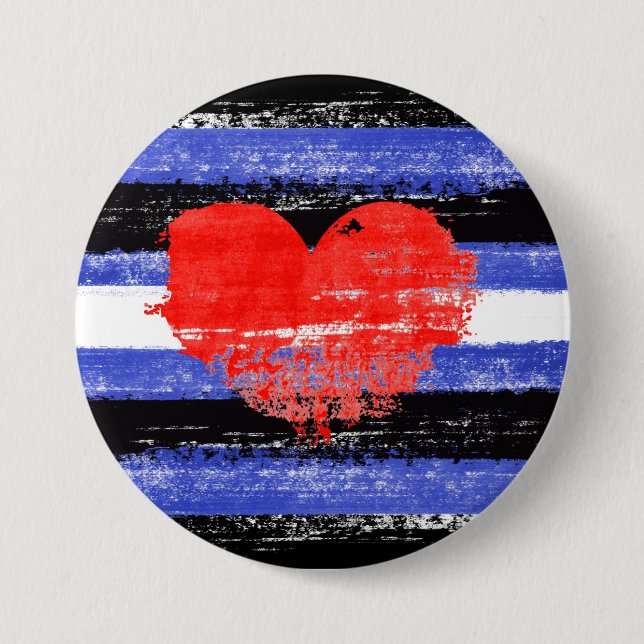Leather Pride Paint Button (Front)
