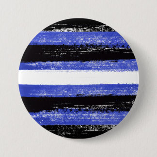 Leather Pride Paint Stripes Button
