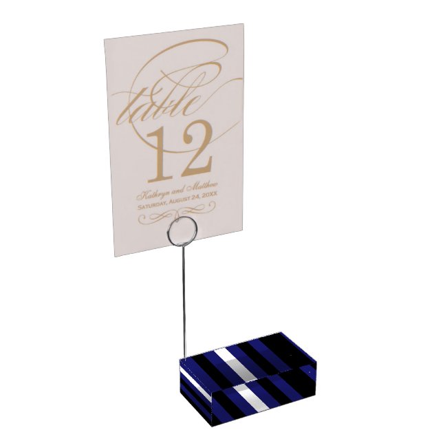 LEATHER PRIDE STRIPED HORIZONTAL - 2014 PRIDE.png Table Card Holder (Corner)