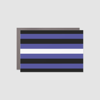 Leather Pride Stripes Car Magnet