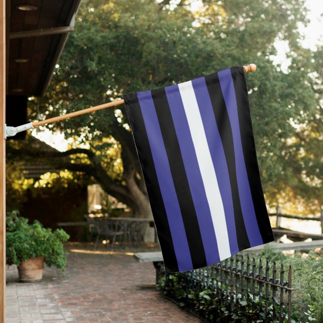 Leather Pride Stripes House Flag (In SItu)