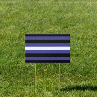 Leather Pride Stripes Sign