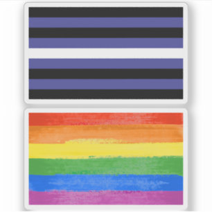 Leather Pride Stripes Sticker