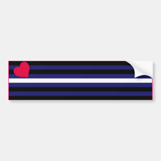 LEATHER PRIDEFLAG BAR BUMPER STICKER