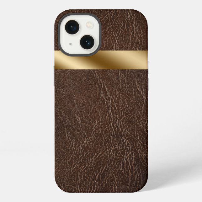 Leather Print  iPhone 13 Case (Back)