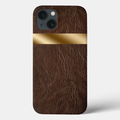 Leather Print  iPhone 13 Case