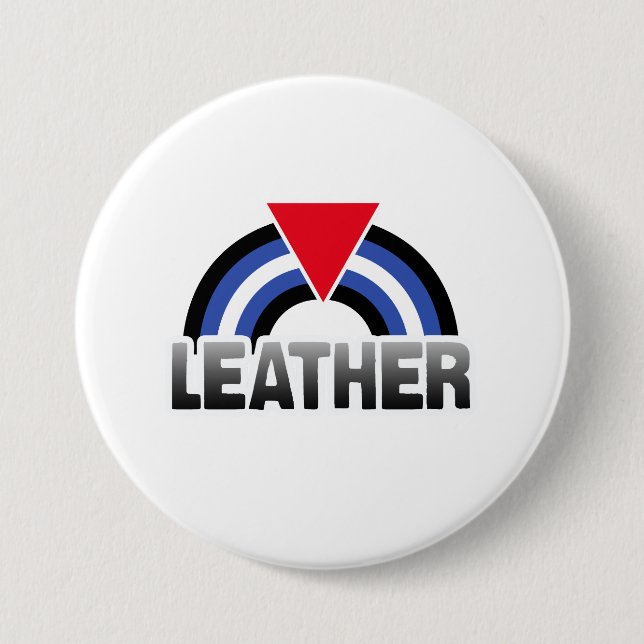 Leather Queer Pride Button (Front)