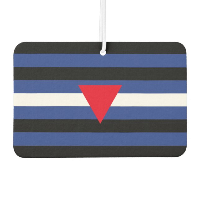 Leather Queer Pride Flag Air Freshener (Front)