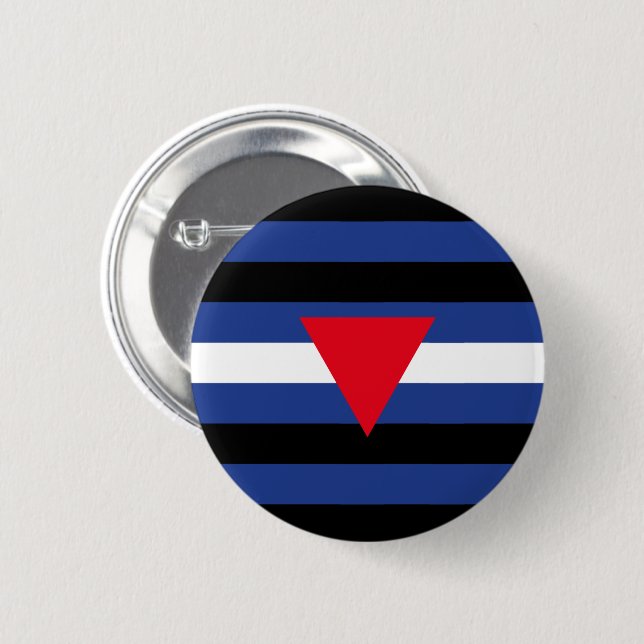 Leather Queer Pride Flag Button (Front & Back)