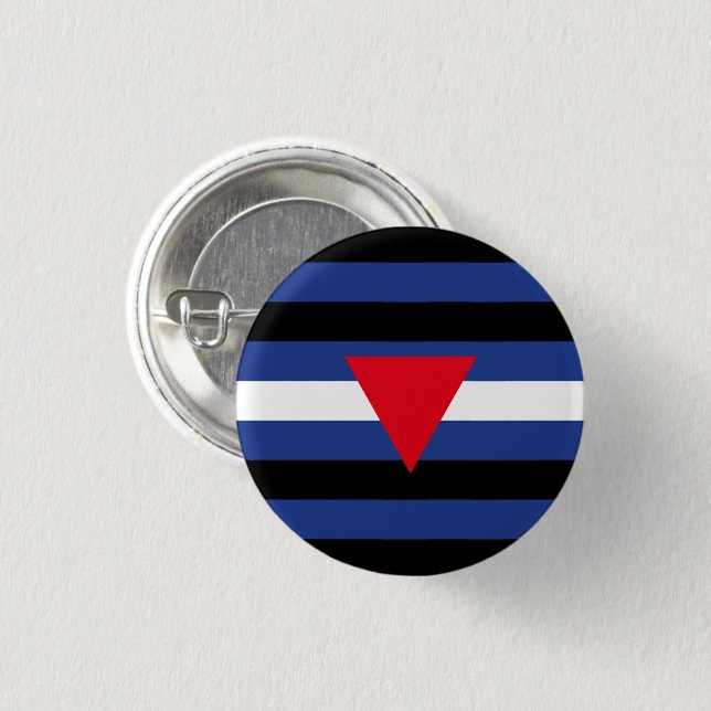 Leather Queer Pride Flag Button (Front & Back)