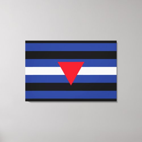 Leather Queer Pride Flag Canvas Print