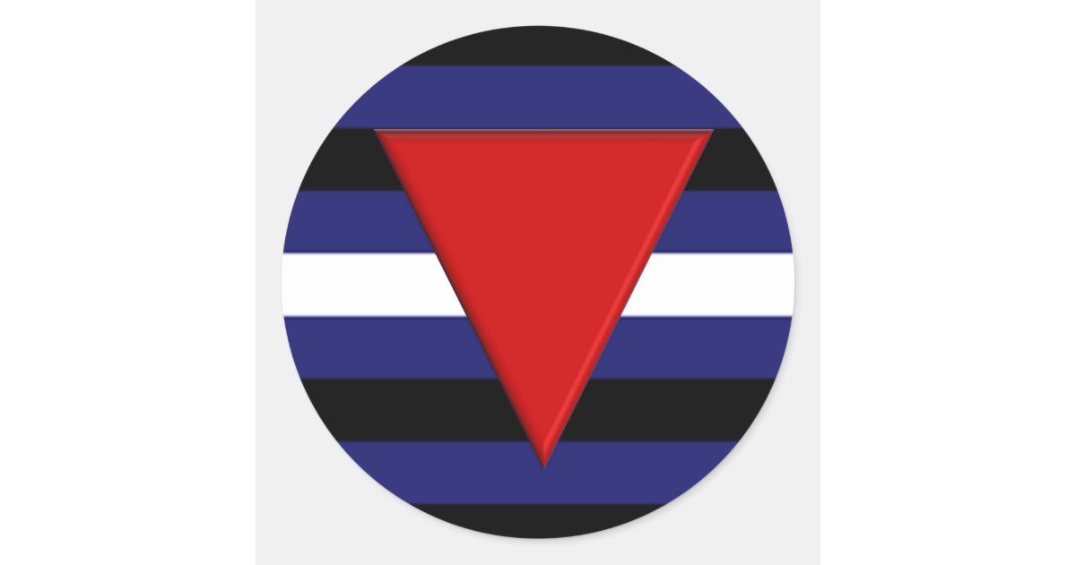 Leather Queer Pride Flag Classic Round Sticker | Zazzle.com