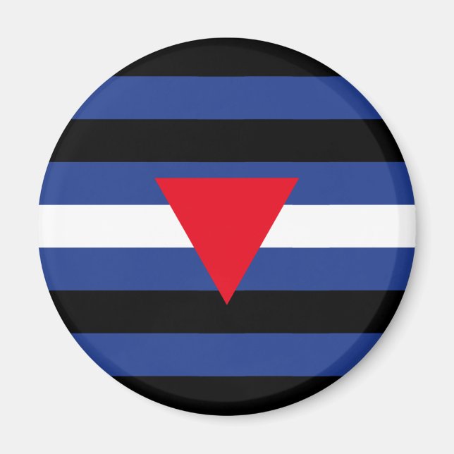 Leather Queer Pride Flag Magnet (Front)