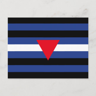 Leather Queer Pride Flag Postcard