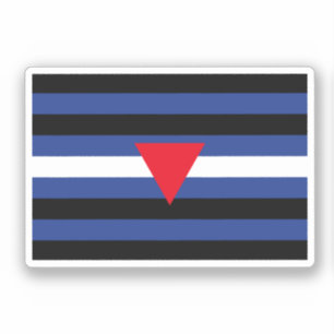 Leather Queer Pride Flag Sticker