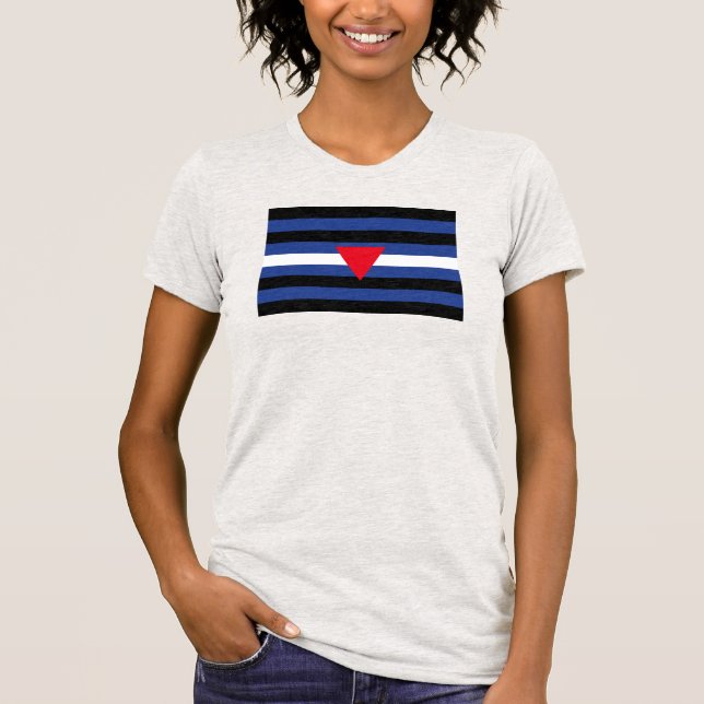Leather Queer Pride Flag T-Shirt (Front)
