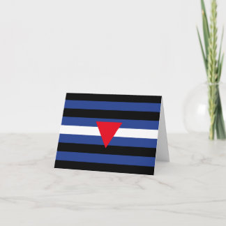 Leather Queer Pride Flag Thank You Card