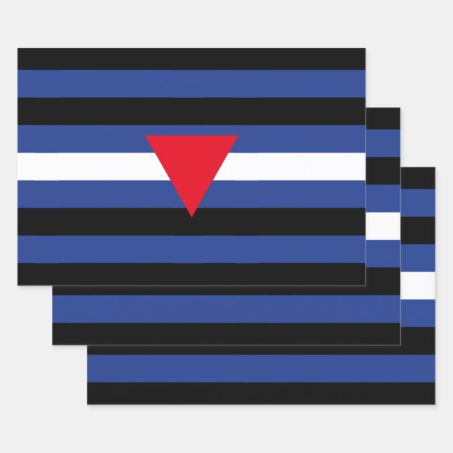 Leather Queer Pride Flag Wrapping Paper Sheets (Set)