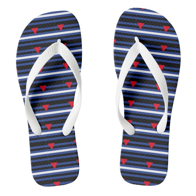 Leather Queer Pride Flip Flops (Footbed)