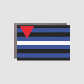 Leather Queer Pride House Flag Car Magnet