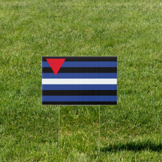 Leather Queer Pride House Flag Sign