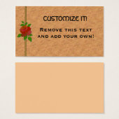 Leather & Rose Personal Profile Card (Front & Back)