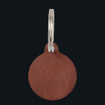 Leather Round Pet Tag<br><div class="desc">Leather Round Pet Tag</div>