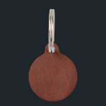 Leather Round Pet Tag<br><div class="desc">Leather Round Pet Tag</div>